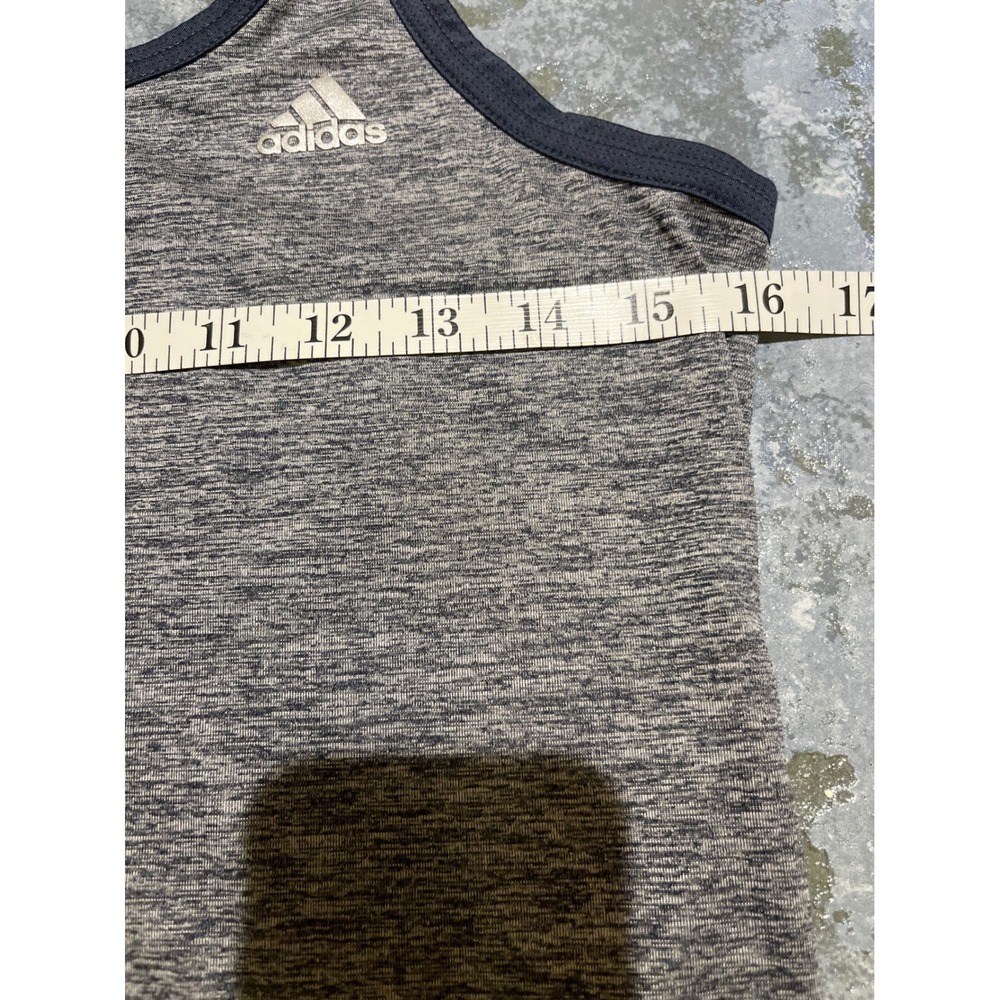 Adidas Climalite Heathered Gray Racerback Tank Top Athletic Workout Women's S - Picture 6 of 8